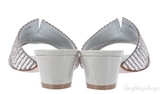Gina Silver Crystal Grey Utah Sandals