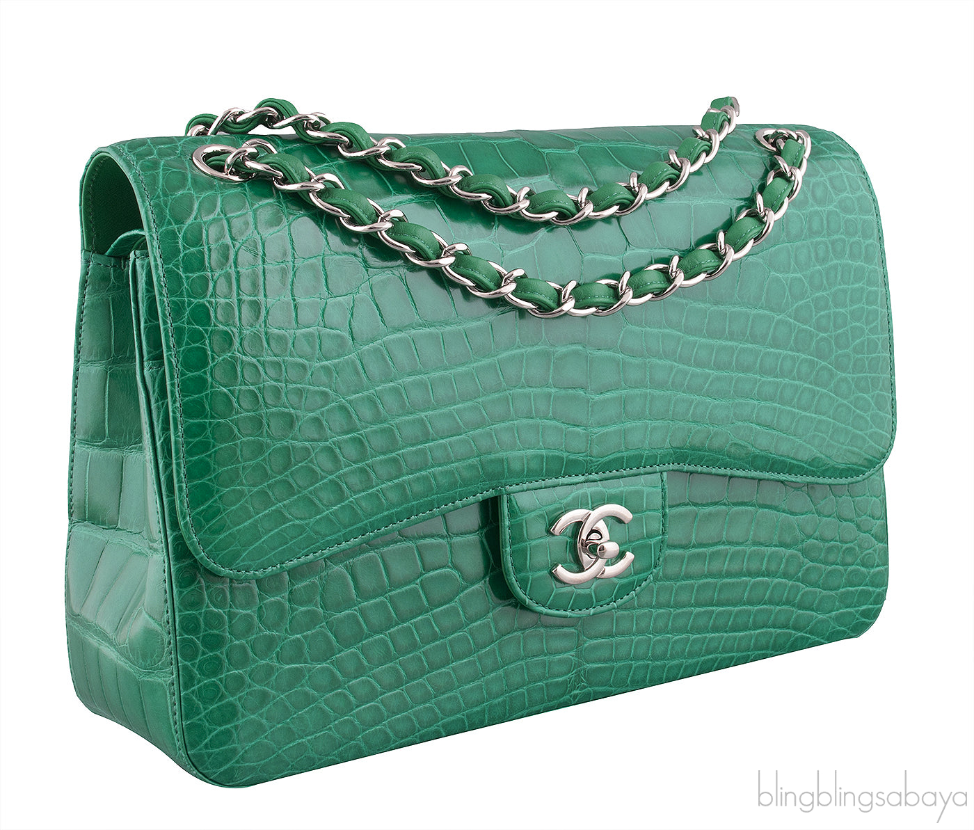Classic Jumbo Emerald Green Crocodile