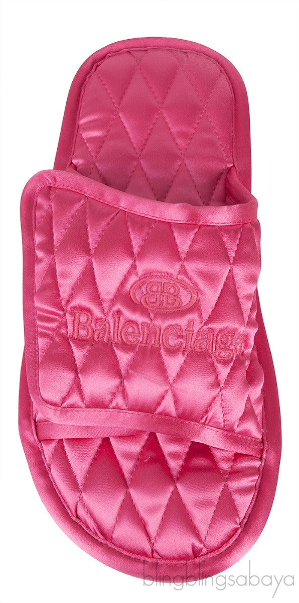 Home Quilted Satin Slides