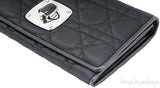 Charming Lock Black Satin Wallet