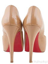 Very Prive 120 Nude Peep Toe Pump