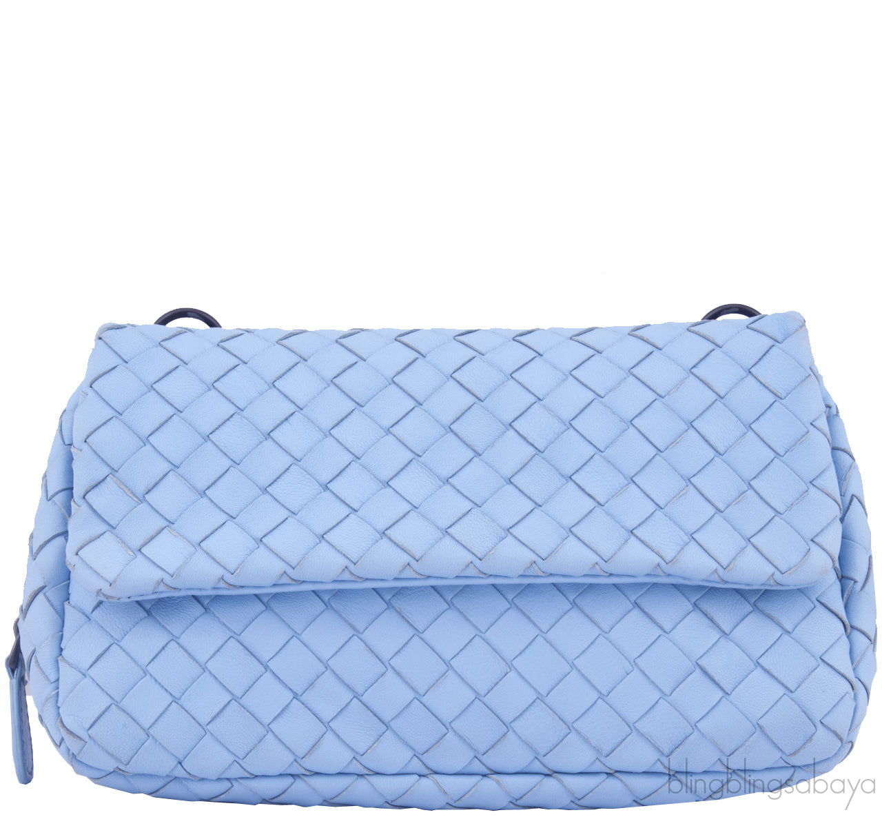 Light Blue Intrecciato Mini Bag*