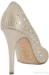 Swarovski Embellished Gold Pump