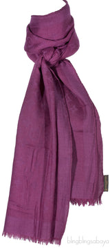 Monogram Purple Cashmere Shawl