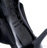 Black Nylon Crystal Sandals
