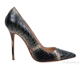 Multi-color Green Python Heels