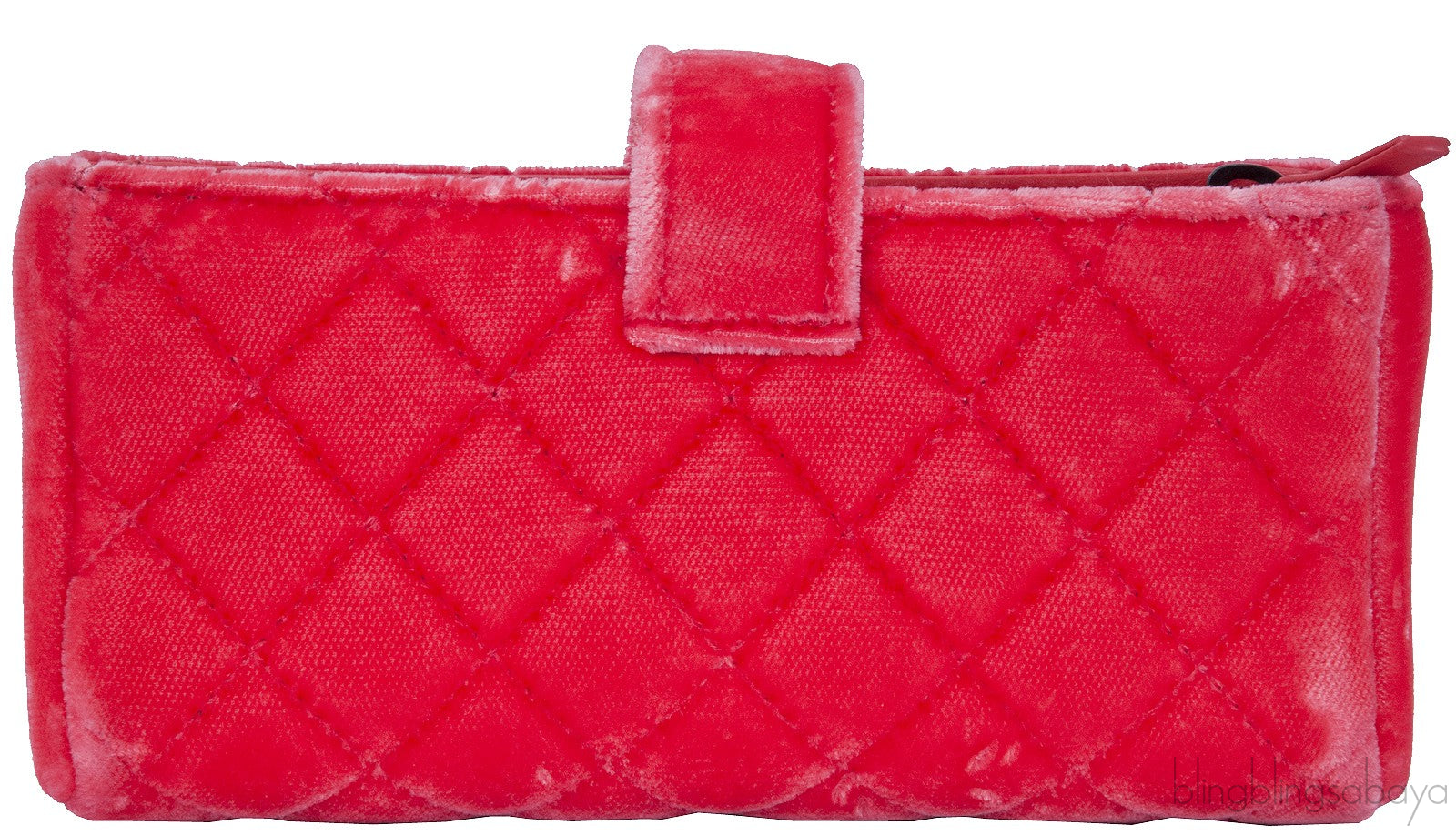 Velvet Orange Small Clutch w/ Chain