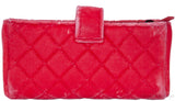 Velvet Orange Small Clutch w/ Chain