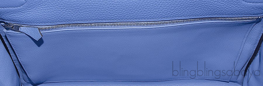 Kelly 35 Blue Paradise Taurillon Clem.