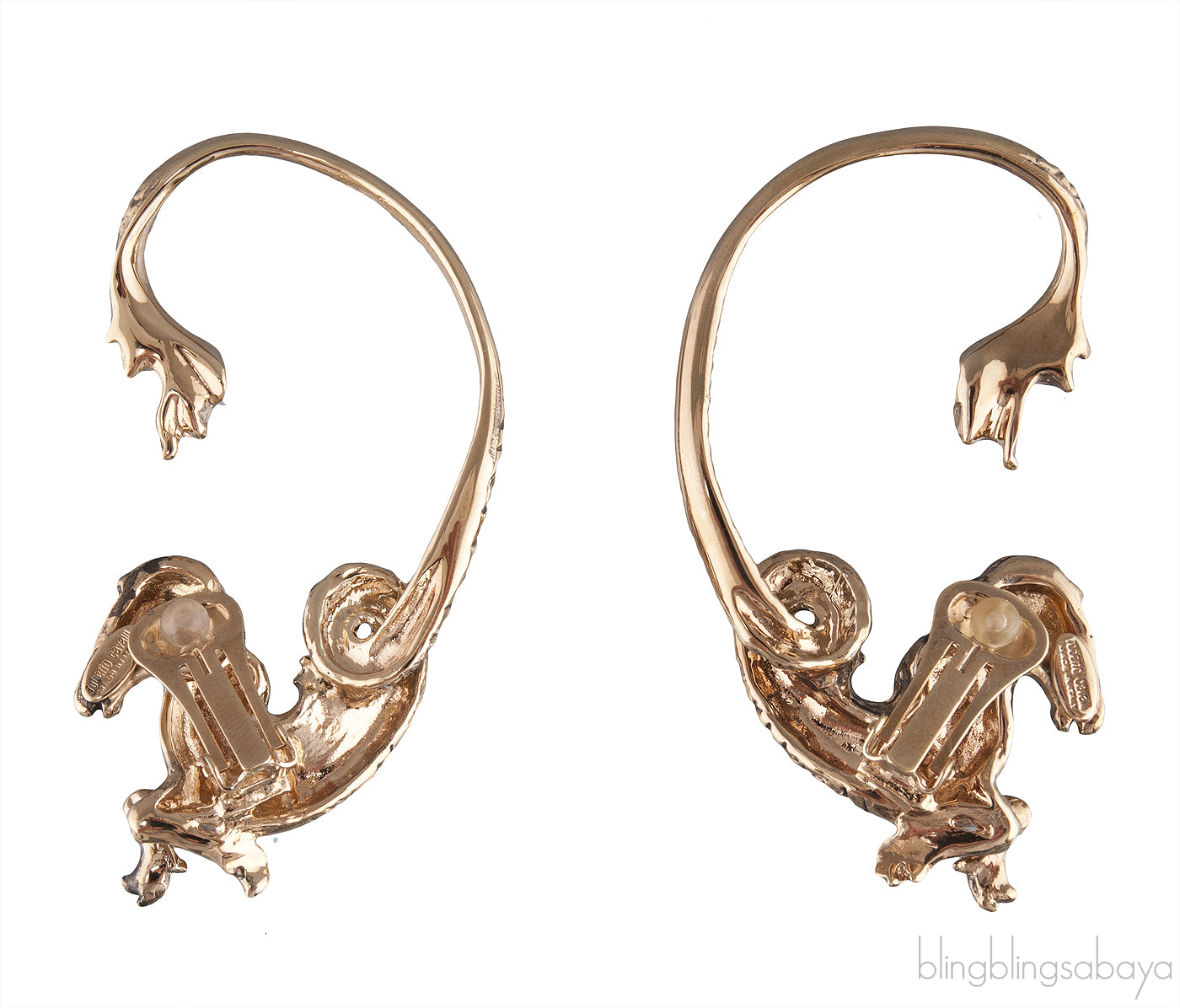 Gold Plated Mono Ear Cuff