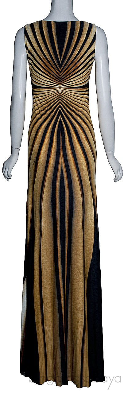 Printed Sleeveless Maxi Dress