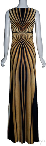 Printed Sleeveless Maxi Dress