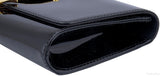 Louise Black Patent Clutch