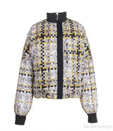 Hermes Reversible Black and Printed Bomber Jacket