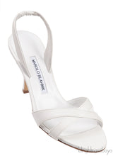 White Callasli 90 Leather Slingback Sandals