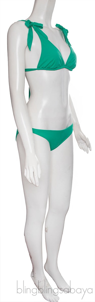 Green Elektra Top & Kissy Bikini Set