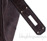 Birkin 30 Choco Brown Ostrich PHW