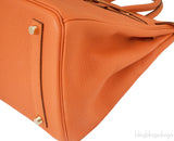 Birkin 35 Orange Togo GHW