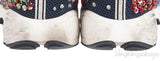Dark Blue DIOR Bead Embellished Fusion Sneakers
