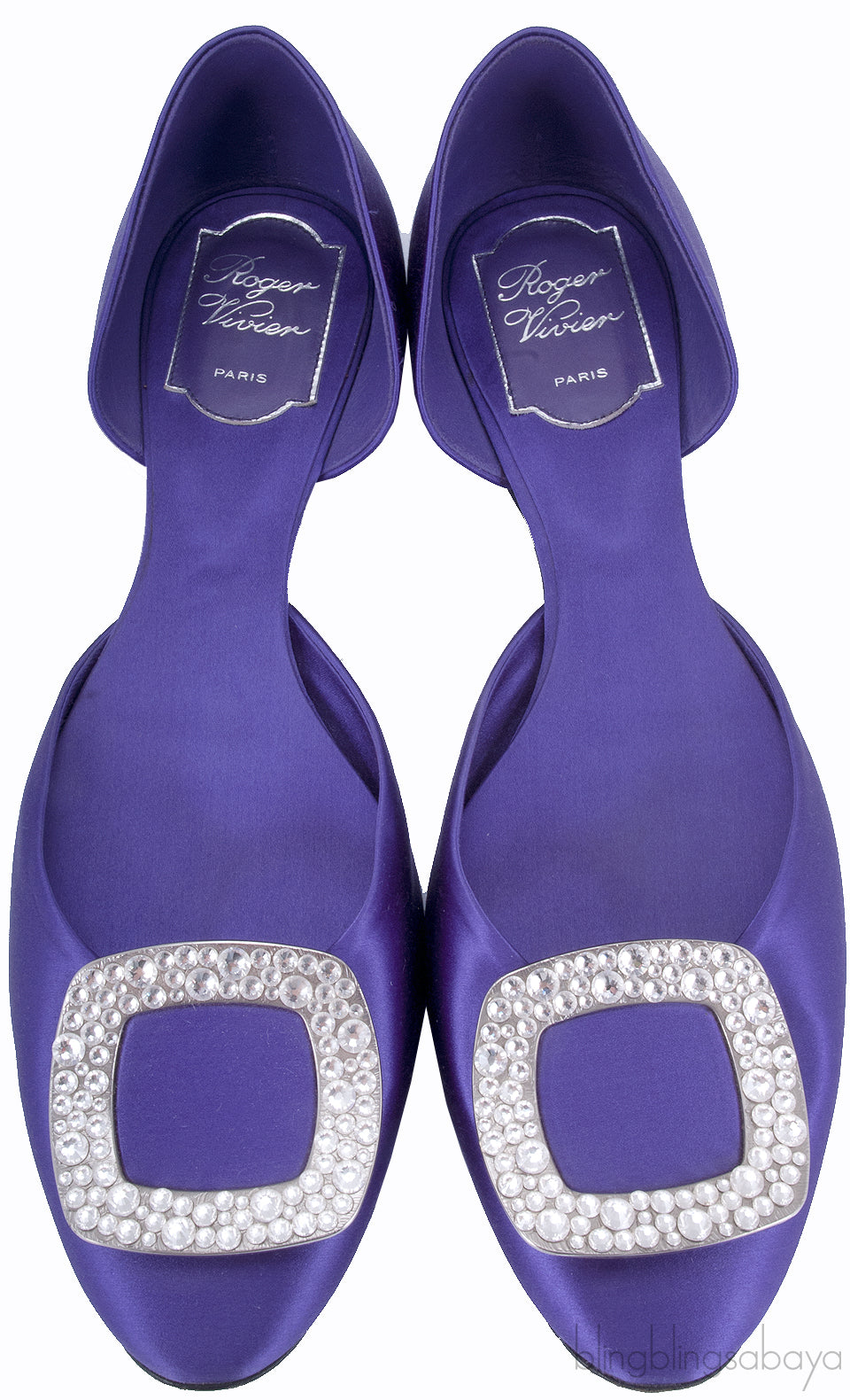 10 MM Purple Swarovski Flat