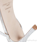 Jimmy Choo Anise 75 Platinum Ice Sandals