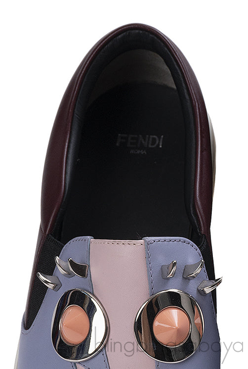 Fendi Monster Slip On Sneakers