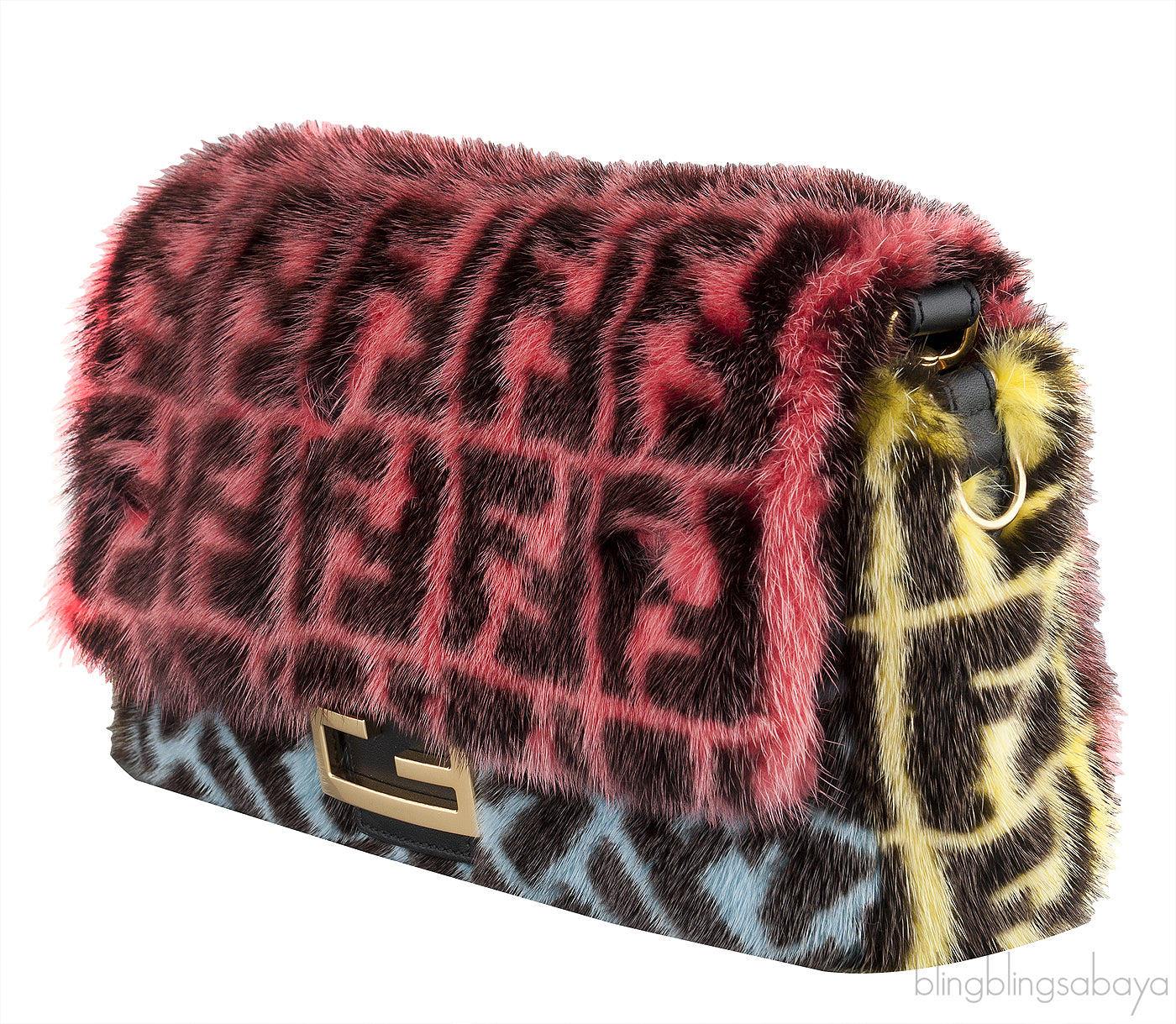Baguette Multicolor Mink Fur