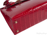 Kelly 25 Red Braise Crocodile GHW