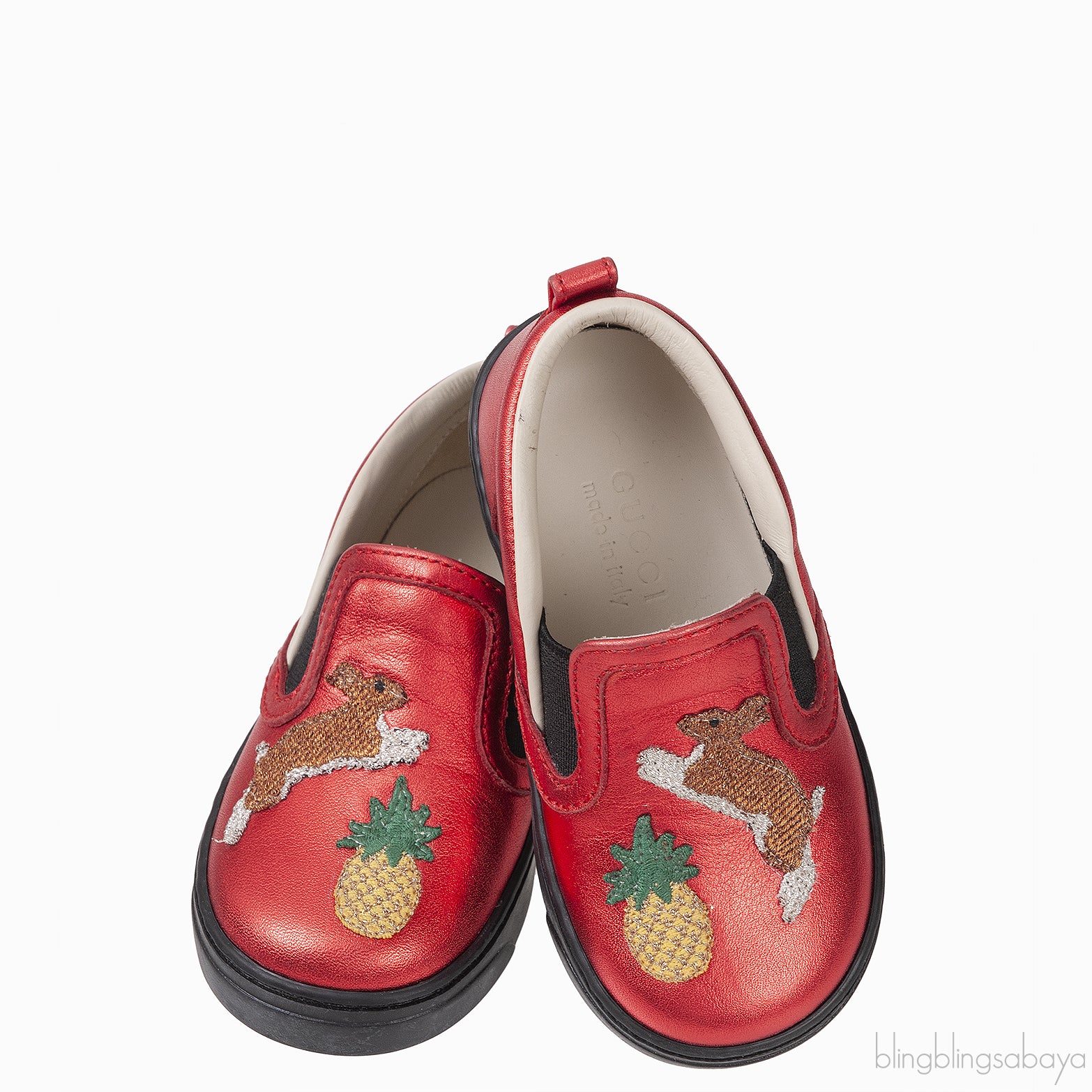 Red Rabbit Pineapple Kids Shoes