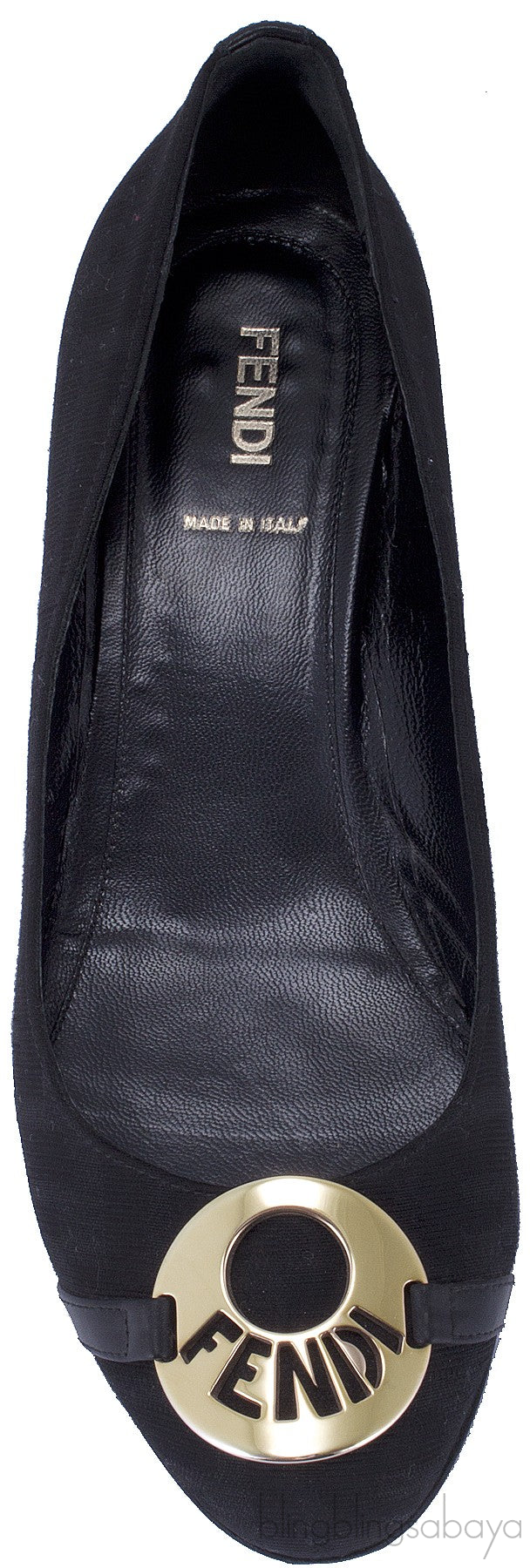 Mid-Heel Wedge Medallion Flats