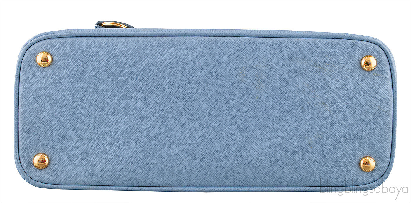 Light Blue Bowler Medium Bag