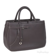 Loro Piana Charcoal Grey Top Handle Bag