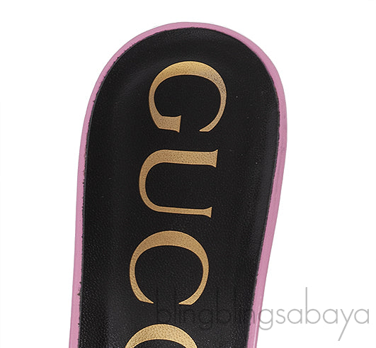 Gucci Patent Pink Scarlet Leather Sandals