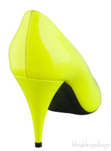 Neon Green Pointed Toe Heels