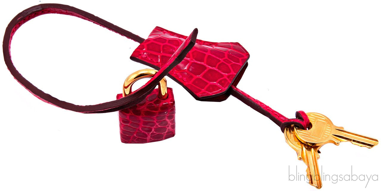 Birkin 35 Red Braise Shiny Croco