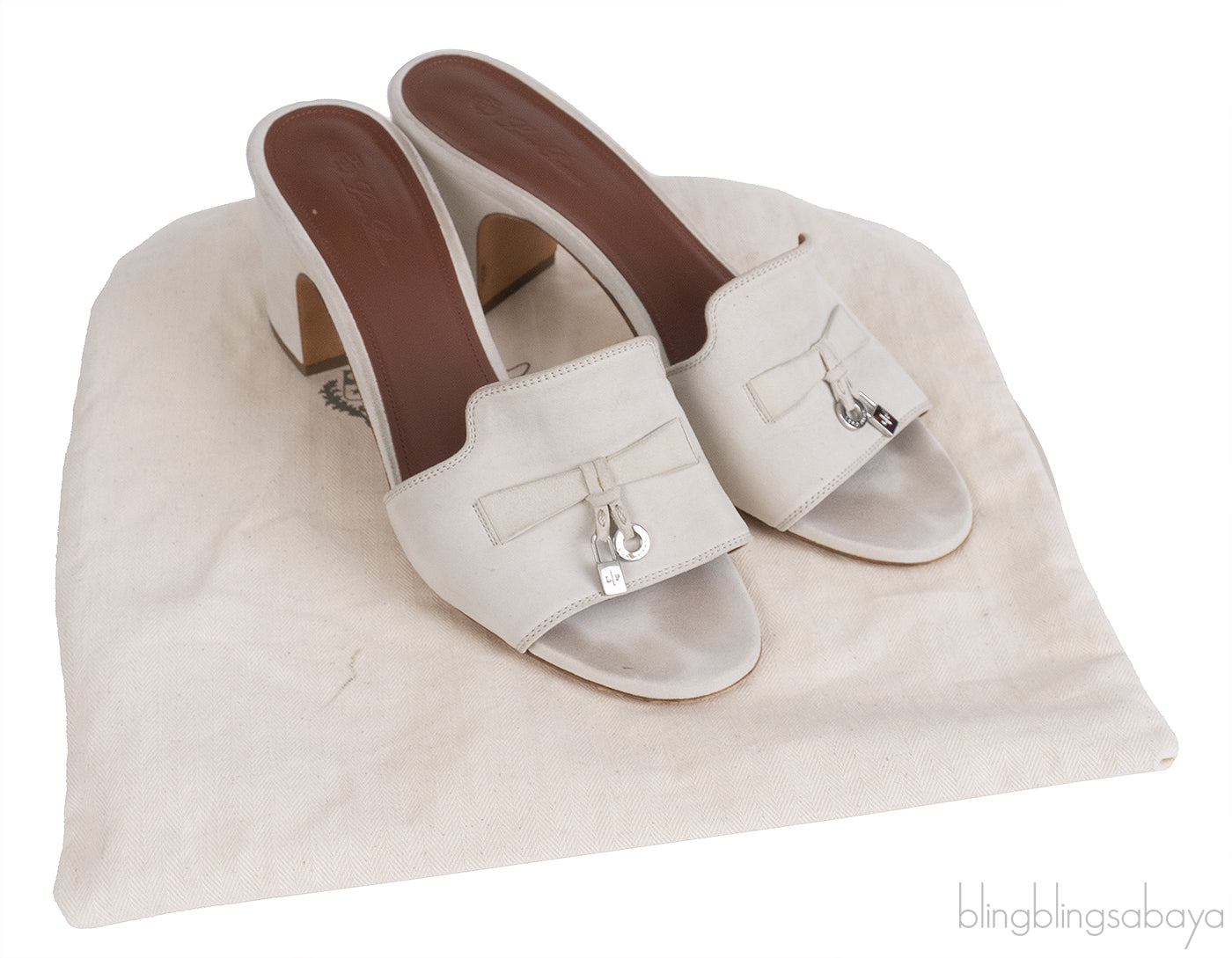 Loro Piana Powder Pearl Summer Charm Sandals