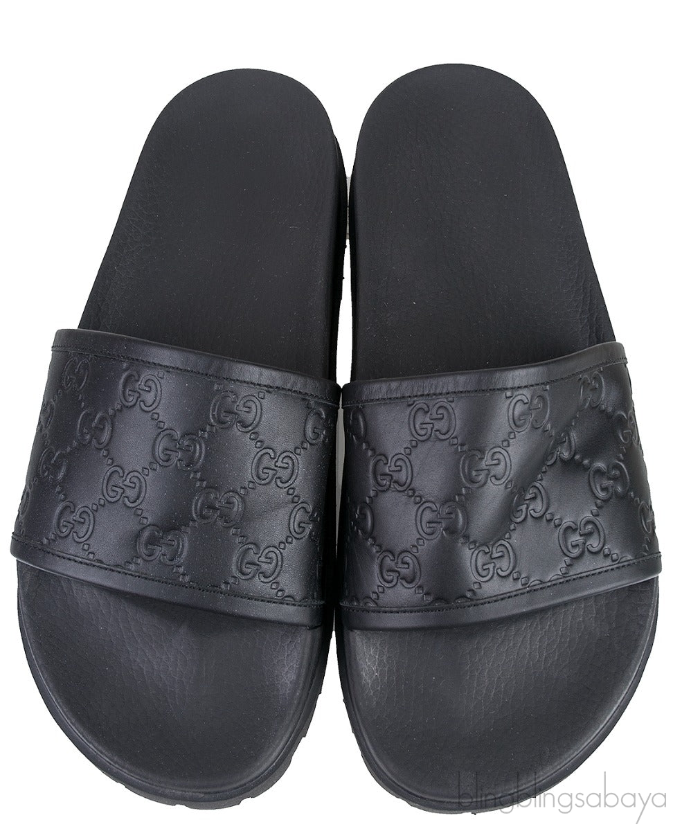 Pursuit Track Leather Slides