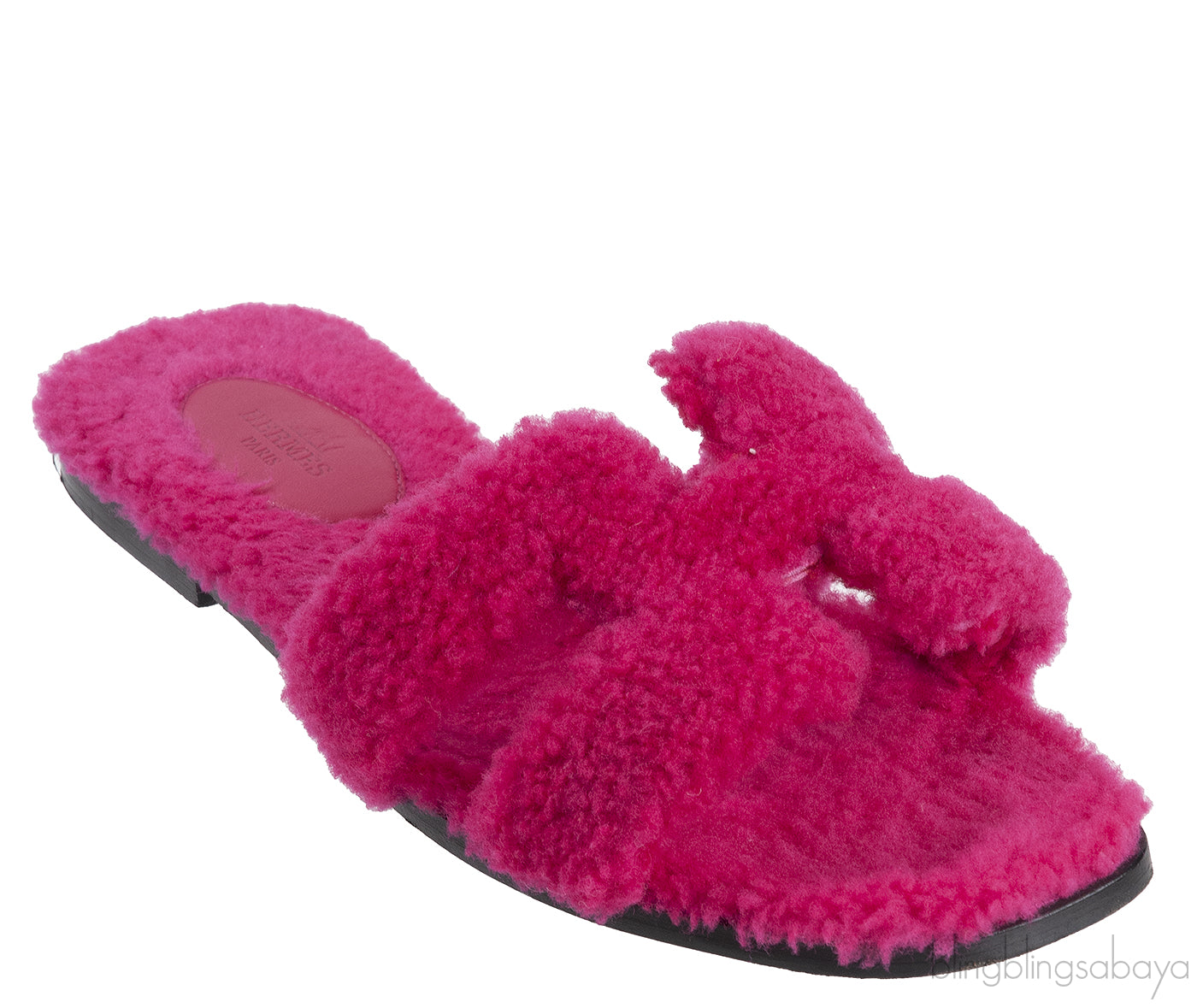 Fuchsia Oran Teddy Bear Sandals