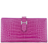 Rose Tyrien Bearn Crocodile Wallet