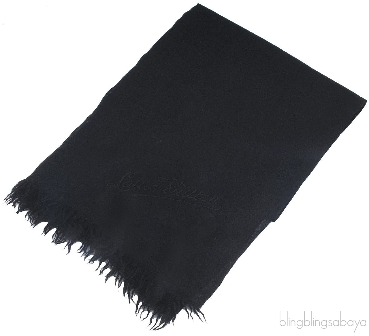 Black Plain Cashmere Shawl