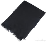 Black Plain Cashmere Shawl