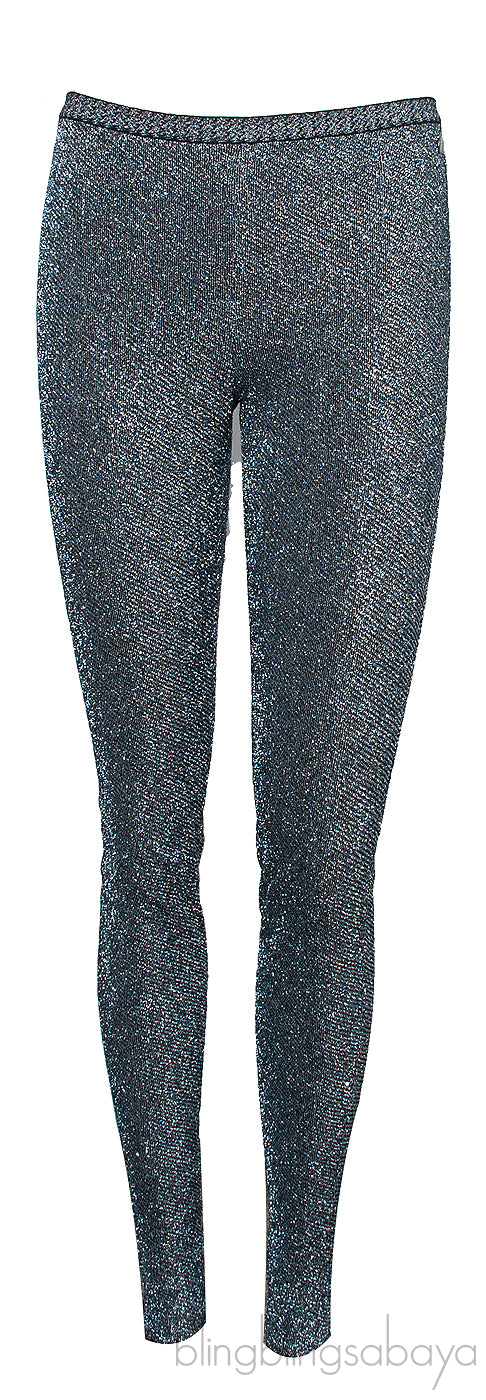 Silvery Black Top & Leggings