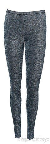 Silvery Black Top & Leggings