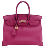 Birkin 35 Rubis Togo GHW