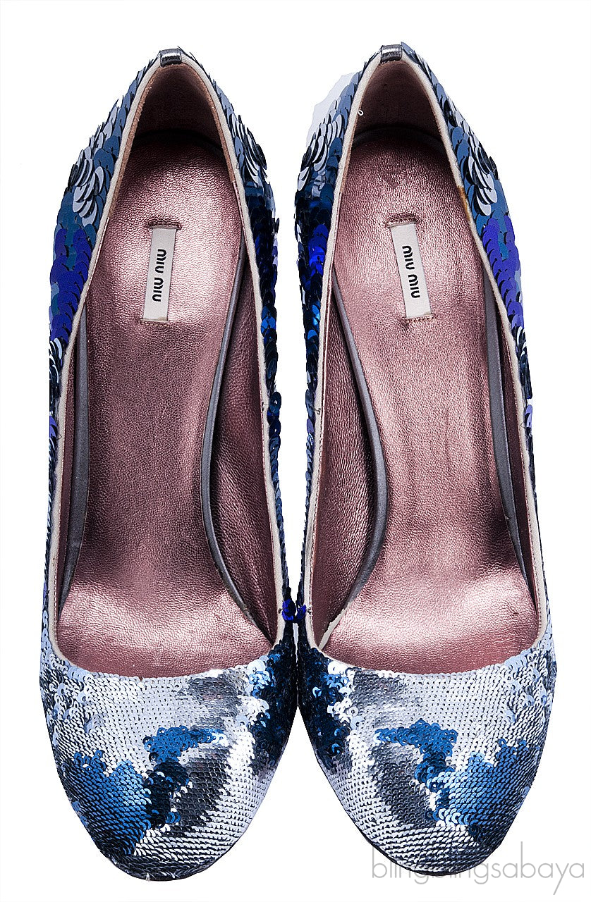Multi-color Sequins Pump