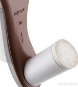 White PVC One Finger Slide Mule