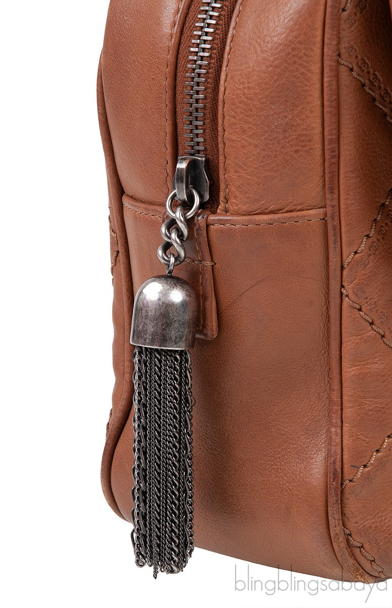 Chanel Brown Quilted Coco Sporran Shoulder Bag