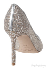 Jimmy Choo Romy 85 Glitter Pumps
