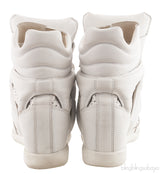 White Leather Bird Sneakers