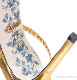 Metallic Gold Braided Strappy Sandals